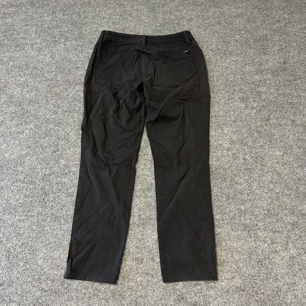 Nike Golf Pants Womens Size 0 Black Dri-Fit Straight Leg Athletic Performance